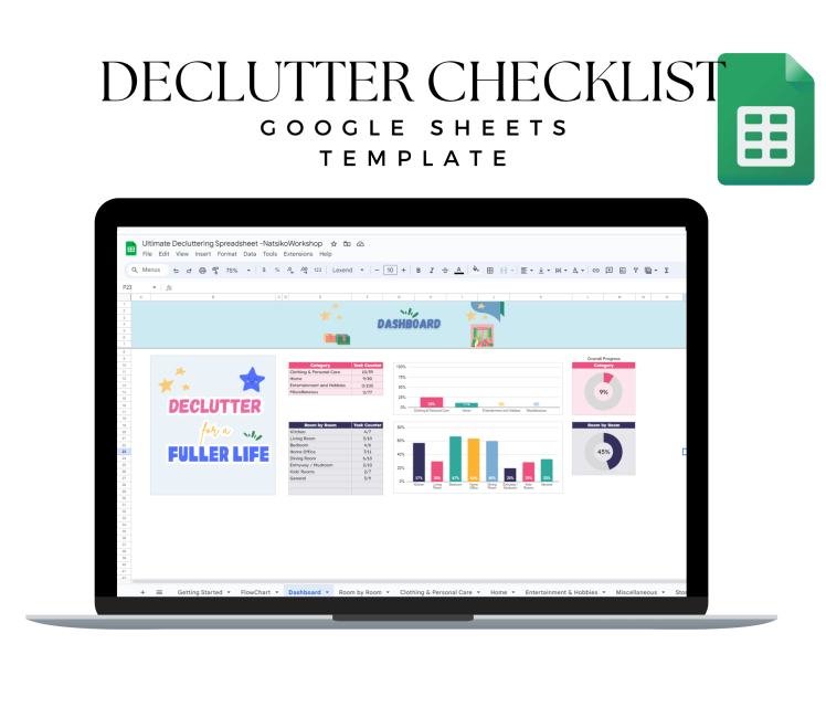 Spreadsheet Clutter Clutter-Free Companion Kit: Transform Your Space with Digital Tools