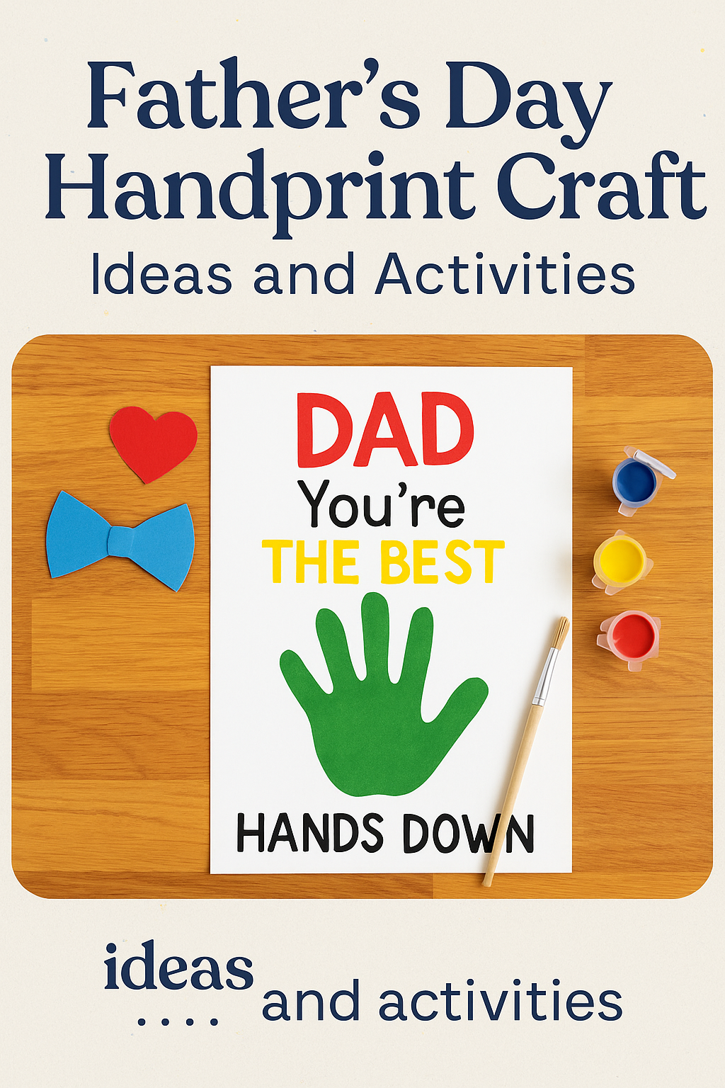 Father's day handprint crafts